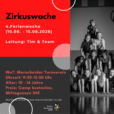 Zirkus Sommercamp Zirkuswoche